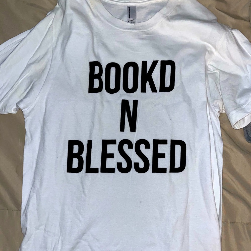 Bookd N Blessed Screen Logo Tee